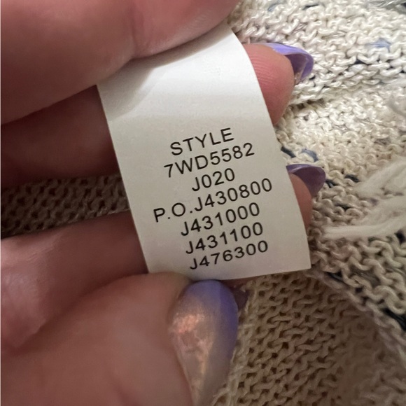 Lucky Brand Knit Poncho M/L - Picture 9 of 10